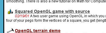 screencap of opengl.org